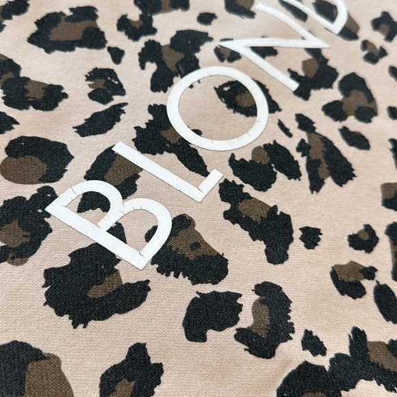 Brunette The Label Leopard Print Crew - Size Small / Medium - Picture 10 of 12